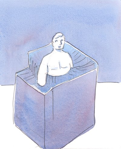 Algumas pessoas que vivem em pecado grave buscam deliberadamente o prazer ferindo os outros, agem como bestas selvagens ou, melhor, animais enlouquecidos, 2004 (w - c no papel) de Elizabeth Wang
