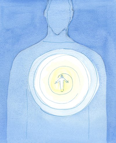 Alguém que busca o &39;Jesus histórico&39; pode encontrá-lo por meio da oração e do amor, 2003 (w - c no papel) de Elizabeth Wang