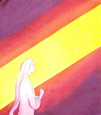 A Anunciação, 2001 (w - c no papel) de Elizabeth Wang