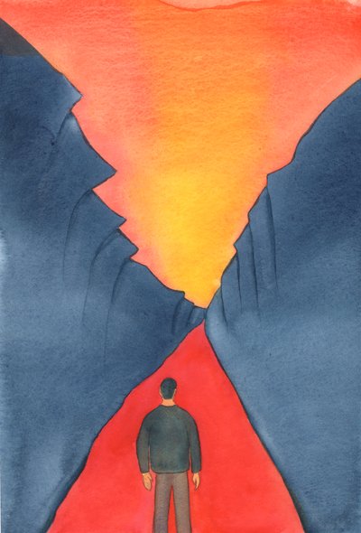 A vida cristã consiste na confiança em Cristo, renunciando ao pecado, seguindo o Seu caminho mesmo nas trevas e avançando para a Glória do céu, 2003 (w - c no papel) de Elizabeth Wang