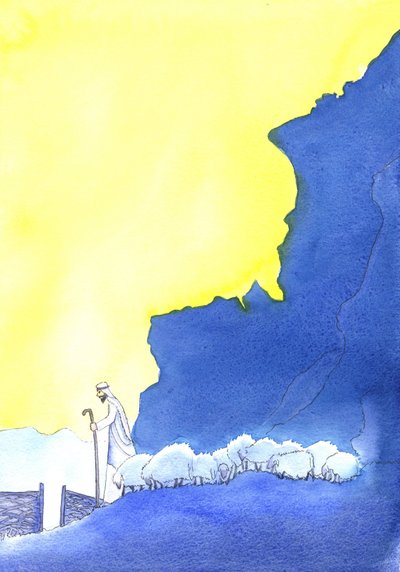 The Good Shepherd, 2001 (w - c no papel) de Elizabeth Wang