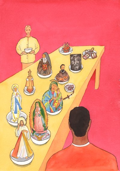 Os ensinamentos da Igreja devem ser seguidos por todos os católicos, 2003 (w - c no papel) de Elizabeth Wang