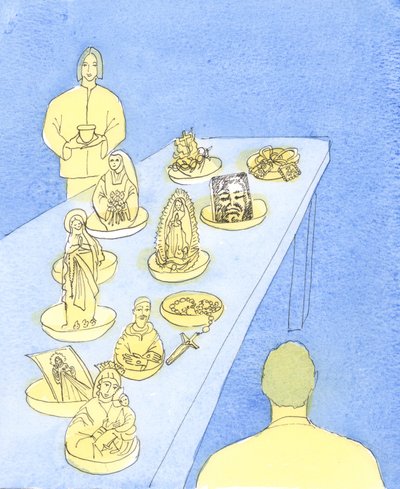 Os ensinamentos da Igreja devem ser seguidos por todos os católicos, 2003 (w - c no papel) de Elizabeth Wang