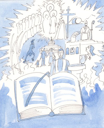 Toda a fé católica está contida no Missal e celebrada na Liturgia de 2003 (w - c no papel) de Elizabeth Wang