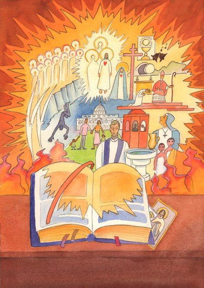 Toda a fé católica está contida no Missal e celebrada na Liturgia de 2003 (w - c no papel) de Elizabeth Wang