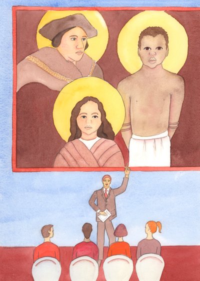 Existem mártires da verdade em todas as épocas, 2003 (w - c no papel) de Elizabeth Wang