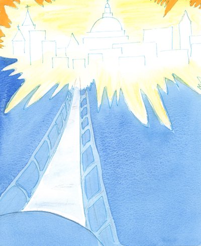 Só existe um caminho para o Céu - o próprio Cristo, 2003 (w - c no papel) de Elizabeth Wang