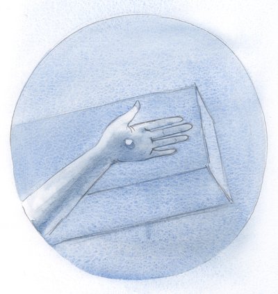"Isso é o que o amor significa". Cristo explicou que amar, verdadeiramente, é dar-se pelo outro, até crucificar o coração., 2000 (w - c no papel) de Elizabeth Wang