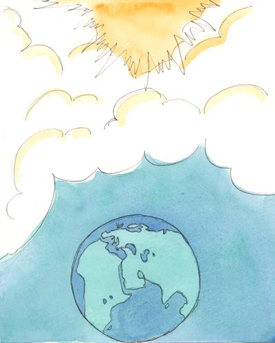 Embora devamos orar e trabalhar para ajudar os necessitados em todo o mundo, devemos manter nossos pensamentos também no Céu, para que não nos desanime, esquecendo a glória e a alegria que aguardam os amigos de Deus, 2004 (w - c de Elizabeth Wang