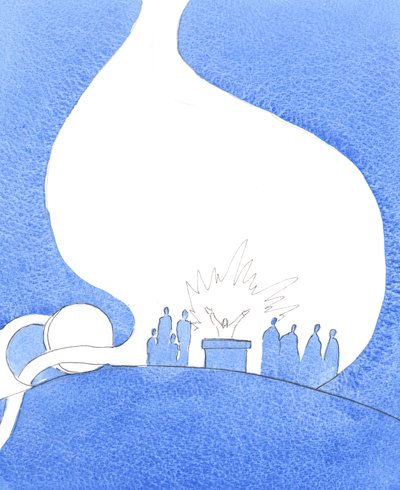 Através da Igreja, temos tudo o que precisamos para viver como filhos de Deus num mundo pecaminoso, 2005 (aguarela sobre papel) de Elizabeth Wang