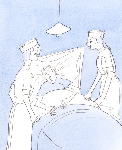 Indivíduos únicos, por mais fracos que sejam, nunca devem ser tratados como um incômodo ou meros objetos de pena, 2004 (w - c no papel) de Elizabeth Wang