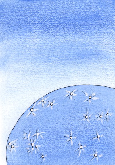 Onde quer que haja almas &39;iluminadas&39; pela vida de Cristo e inflamadas de louvor, é como se Deus visse luzes brilhando como diamantes sobre a terra, 2002 (w - c no papel) de Elizabeth Wang
