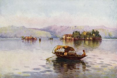 Uma noite de verão, Lago Maggiore (lito a cores) de Ella Du Cane