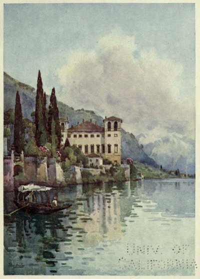 Gravedone, Lago di Como, Ilustração de 