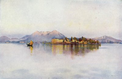 Isola Bella, Lago Maggiore (lito colorido) de Ella Du Cane