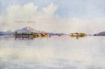 Isola Bella e Isola Pescatori, Lago Maggiore (cor litho) de Ella Du Cane