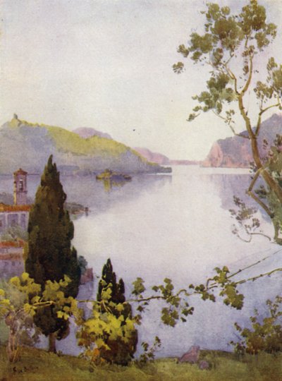 Lago Iseo (cor litho) de Ella Du Cane