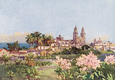 Las Palmas (cor litho) de Ella Du Cane