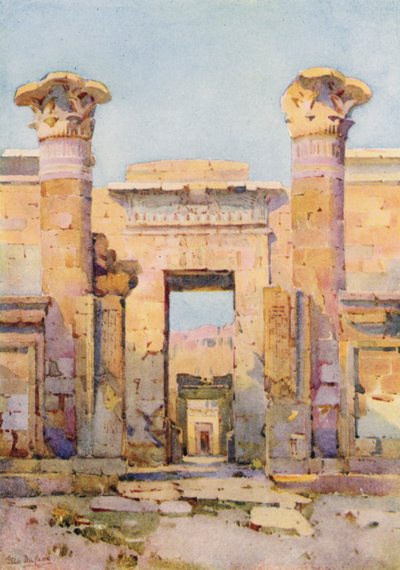 Medinet-Habu (Black Litho) de Ella Du Cane