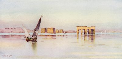 Philae (lito colorido) de Ella Du Cane