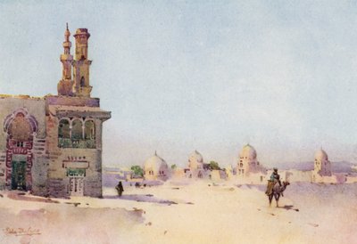 Os Túmulos dos Khalifas (cor litho) de Ella Du Cane