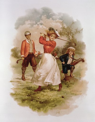 Golfe (cromolito) de Ellen Hattie Clapsaddle