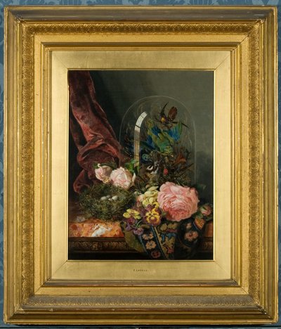 Roses and Still Life (óleo sobre tela) de Ellen Ladell