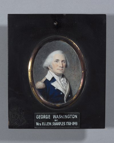 George Washington, provavelmente 1803 (aquarela em marfim) de Ellen Sharples
