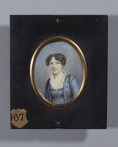 Sra. Morgan (aguarela em marfim) de Ellen Sharples