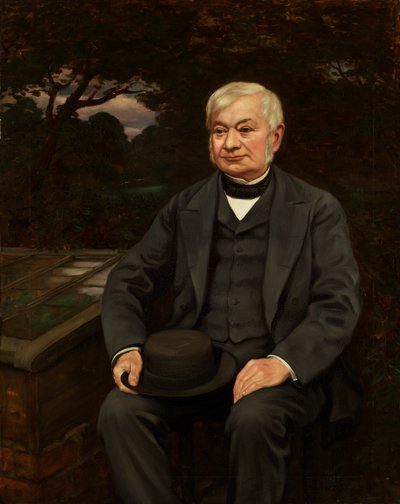 Retrato de Joseph Livesey (óleo sobre tela) de Elliott Seabrooke