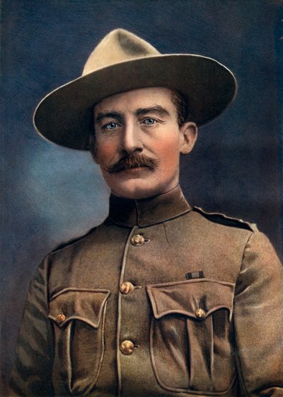 Coronel Baden-Powell, Tenente-General do Exército Britânico, 1902. de Elliott and Fry