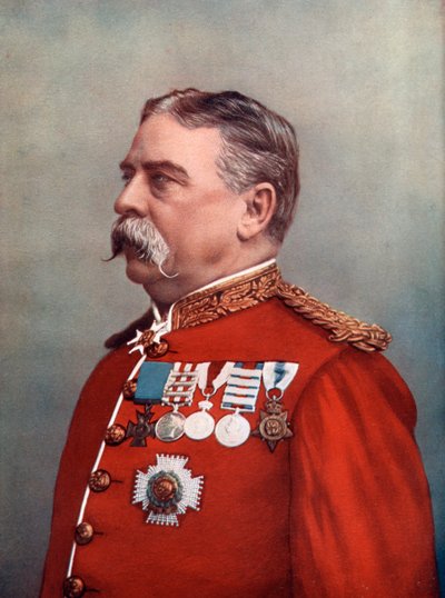 General Sir Hugh Gough, Guardião das Jóias, Torre de Londres, 1902. de Elliott and Fry