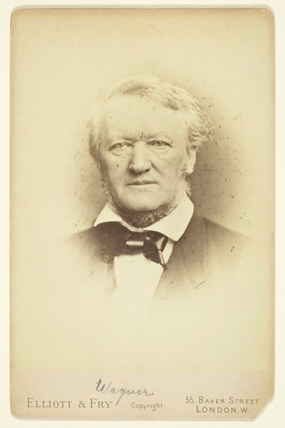 Retrato de Wagner, 1877. de Elliott and Fry