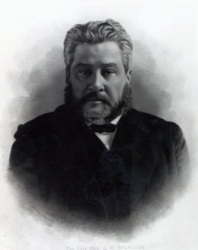 Reverendo Charles Haddon Spurgeon, depois de uma fotografia de Elliot und Fry de Elliott und Fry Studio