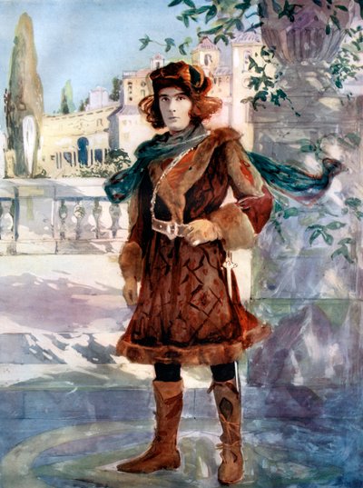 Henry Brodribb Irving em Como quiser, c1902. de Ellis and Walery