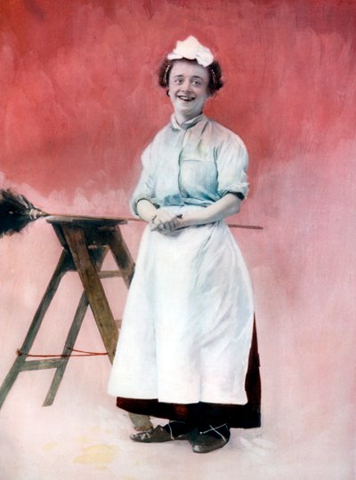 Louie Freear em The Lady Slavey, c1902. de Ellis and Walery