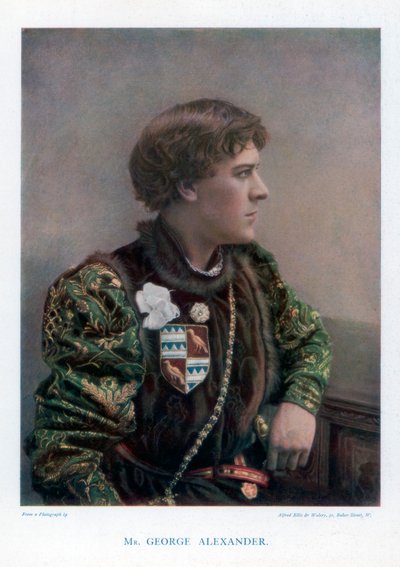 Sir George Alexander, ator inglês e gerente de teatro, 1901. de Ellis and Walery