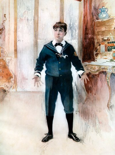 Weedon Grossmith em The New Boy, c1902. de Ellis and Walery