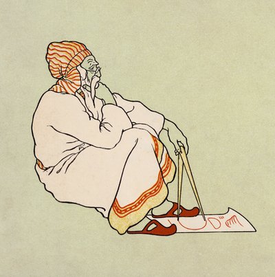 A Arca de Noé: O desenhador (litografia a cores) de Elmer Boyd Smith