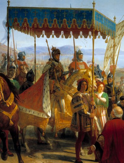 Entrada de Carlos VIII (1470-1498) em Nápoles de Eloi Firmin Feron