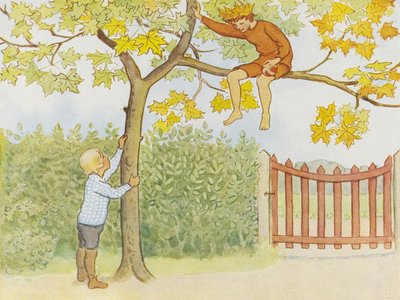 Lasse Liten no Jardim 1923 001 de Elsa Beskow