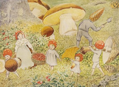 As Crianças do Papai Noel: Mushroom Kids de Elsa Beskow