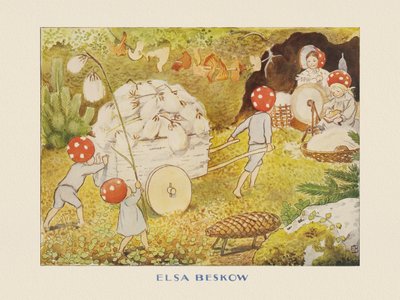 As Crianças do Papai Noel Mushroom Kids Cotton de Elsa Beskow