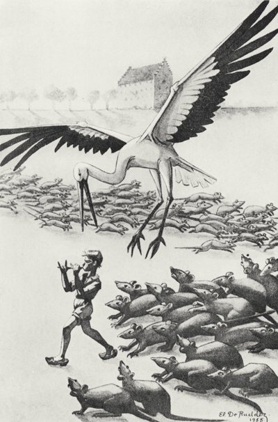Nils, os Ratos e o Ganso, ilustração de 