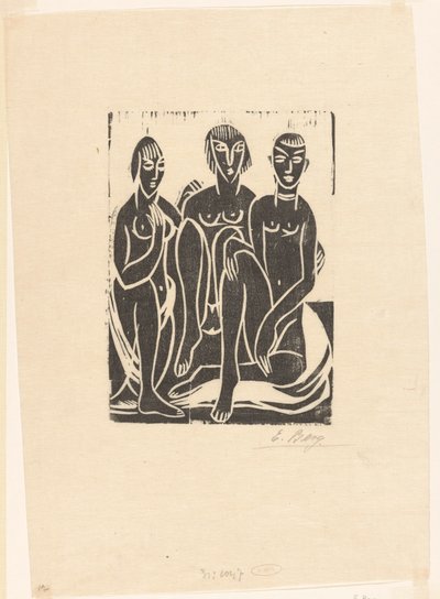 Três mulheres de Else Berg (signed by artist)