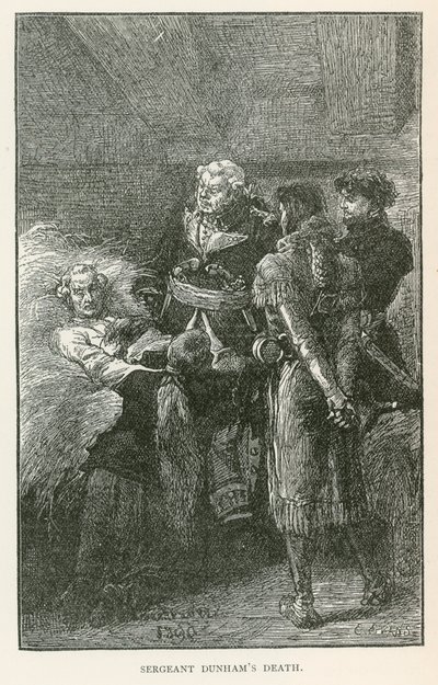 A morte do Sargento Dunham (gravura) de Elviro Michael Andriolli