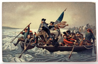 História. EUA. George Washington cruza o Delaware de Emanuel Gottlieb (after) Leutze