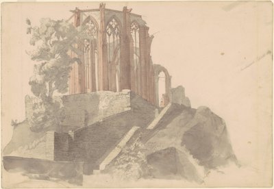 Ruínas da Catedral, Bacharach de Emanuel Gottlieb Leutze