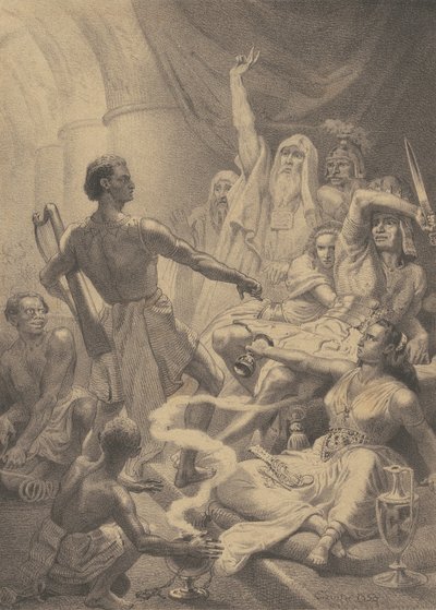 Davi tocando diante de Saul de Emanuel Gottlieb Leutze