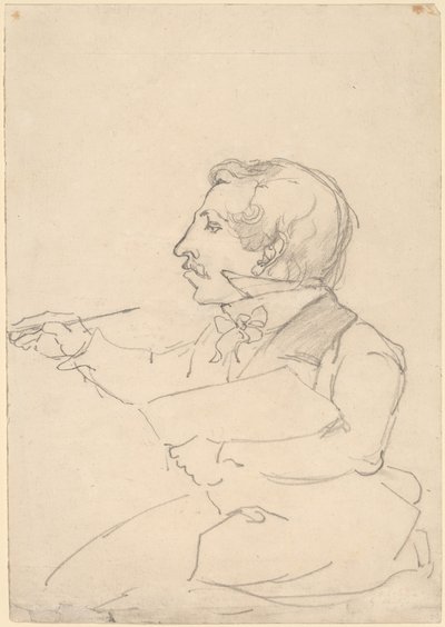Esboço Eastman Johnson de Emanuel Gottlieb Leutze